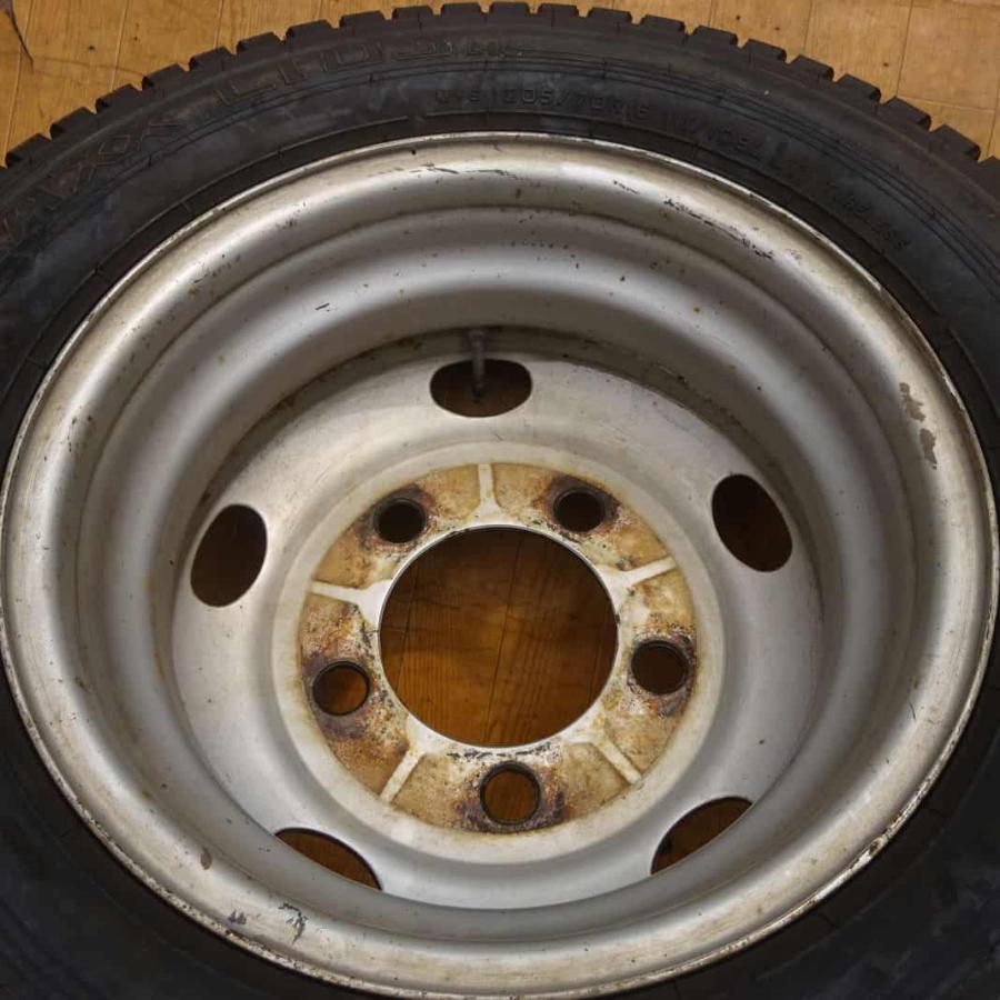 エルフ用 スチール付き 冬 6本SET 会社宛 送料無料 205/70R16×5.5 111