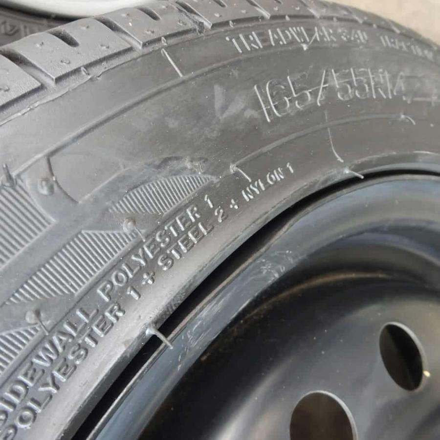 夏4本 会社宛 送料無料 165/55R14×4.5J 72V ナンカン AS-1 スチール 