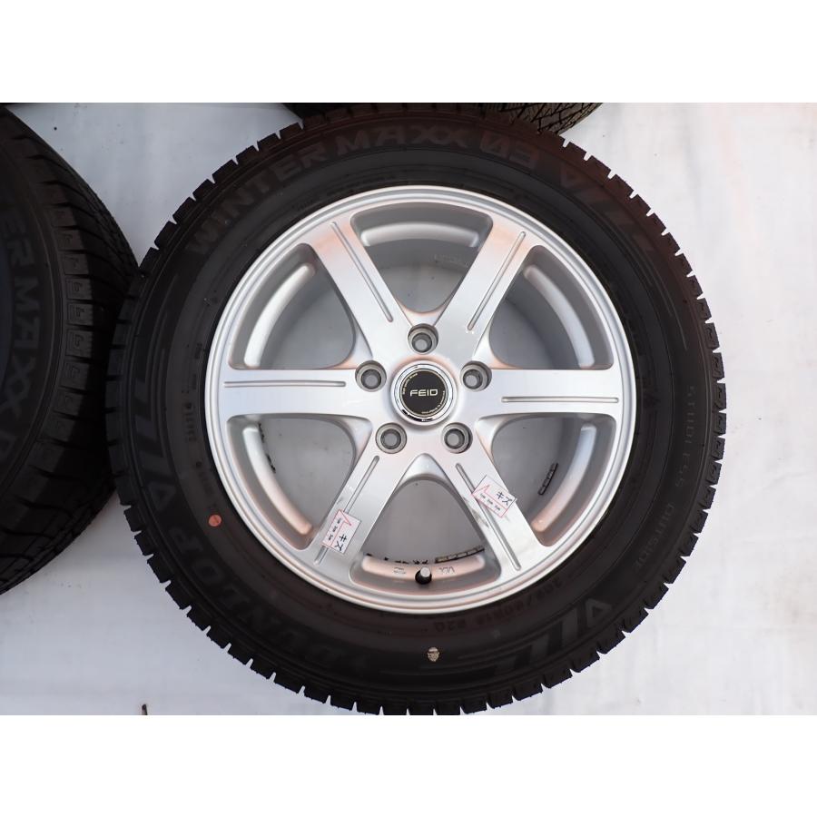 冬4本SET 会社宛 送料無料 205/60R16×6.5J 92Q ダンロップ WINTER MAXX