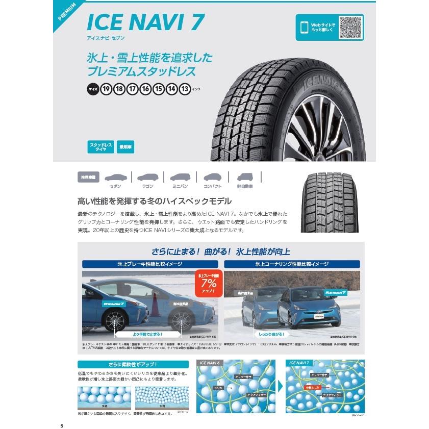 新品4本SET AZsports RC-10 S グッドイヤー ICE ナビ7 155/65R14インチ