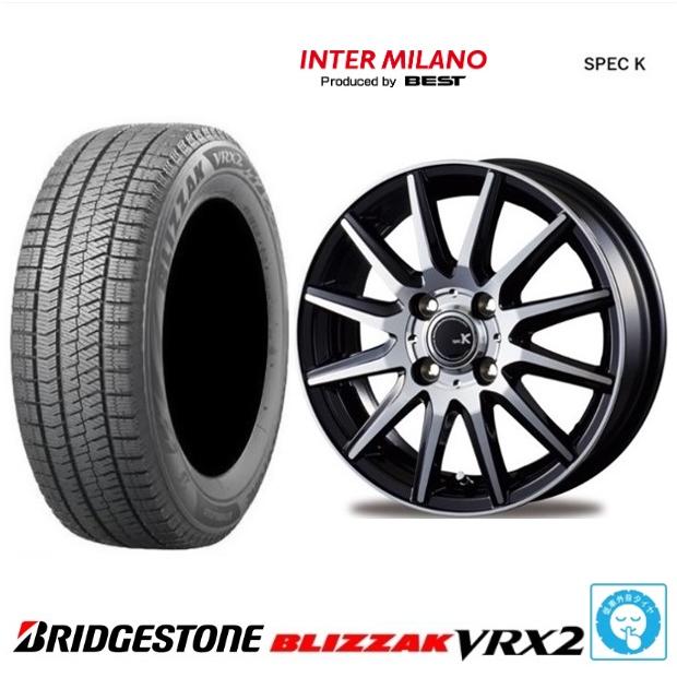 新品4本SET SPEC-K BP ブリヂストン BLIZZAK VRX2 2023年 145/80R13 