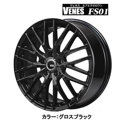 新品ホイール単品4本SET ヴェネス VENES FS01 GBK 6.5J+38 5H-114.3 16 