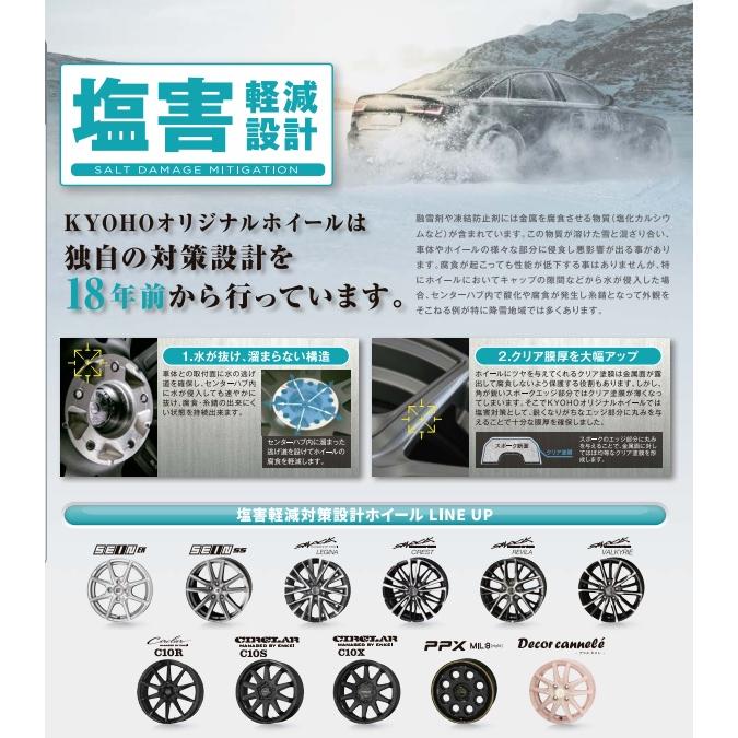 取寄せ品 共豊 SMACK レヴィラ ブリヂストン VRX2 2022年 155/65R14インチ LA650系 タントファンクロス ミライース ムーヴキャンバス｜tire-shop-tread｜09