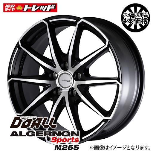 ☆4枚セット価格☆ 新品 Weds DOALL AlgernonSport M25S 18インチ 7.5J 