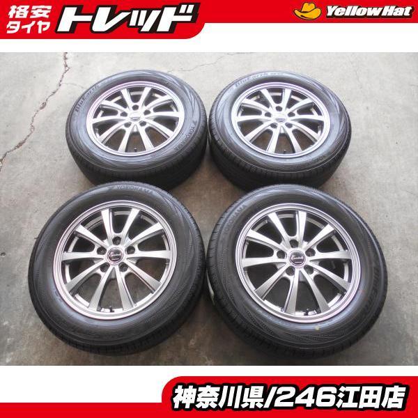 楽天カード分割 イエローハット系列だからこそできる豊富なラインナップ 5 60r16インチ ノアヴォクシーステップワゴンなど 246 ヨコハマブルーアースrv 02 送料無料 中古夏タイヤホイール4本セット ユーロテック タイヤ ホイール