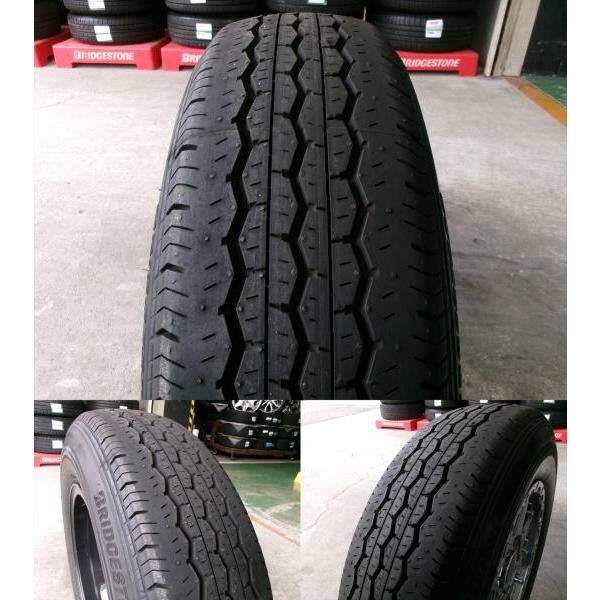 ◆中古夏タイヤホイール4本セット◆オフパフォーマー + ブリヂストンエコピアRD613 195/80R15インチ◆200系ハイエースに｜tire-shop-tread｜09