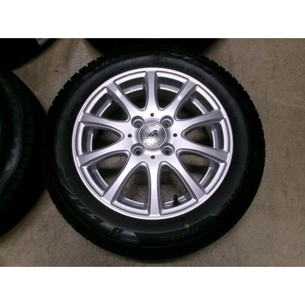 ◇中古溝有りVRX2 155/65R14 2023年製スタッドレスセットルークス BRIDGESTONE（ブリヂストン） ◇2023年製国産中古スタッドレス付◇AZ