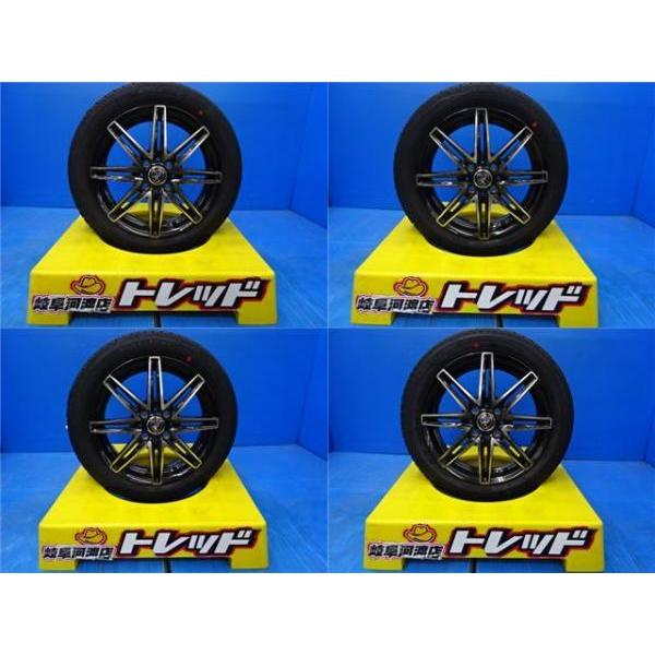 中古+新品タイヤ4本セット】JSC BROOK 15x4.5J+43 4H100 + ROADSTONE 