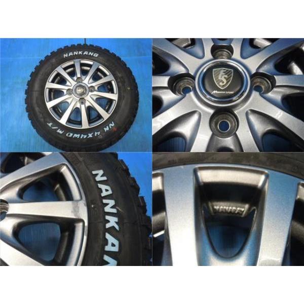 145/80R12インチ 80/78N 6PR 軽トラ 軽バン タイヤホイール セット【 車検対応 】中古 マナレイ 新品 NK FT-9 M/T ホワイトレター 2022年製|tire-shop-tread|05