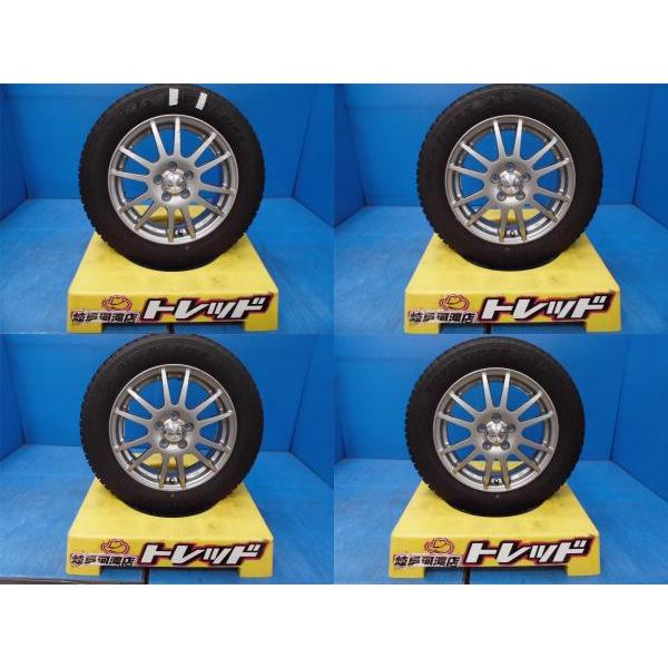 【中古スタッドレス４本セット】Weds ラビリオン 15x6J+43 4H100 + トーヨータイヤ OBSERVE GIZ2 185/65R15 bB・デミオ・MAZDA2等｜tire-shop-tread｜02