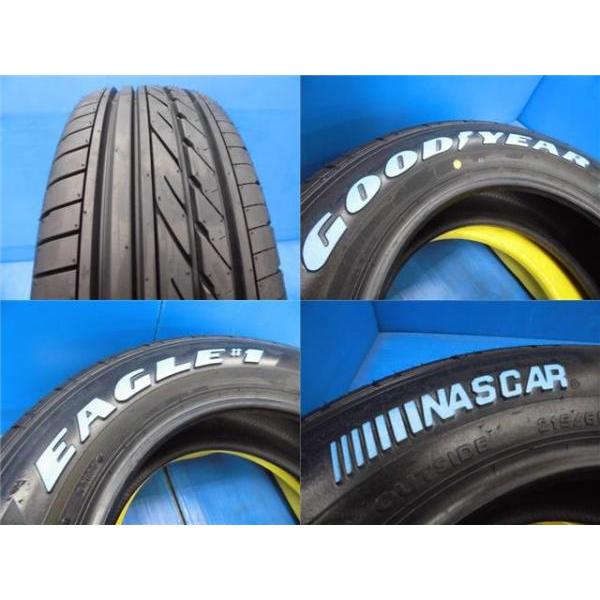 4本 新品 夏タイヤ 中古 アルミ付 ハイエース 200系 Rock KELLY G32 グットイヤー EAGLE NASCAR 215/65R16 109/107R ホワイトレター｜tire-shop-tread｜10