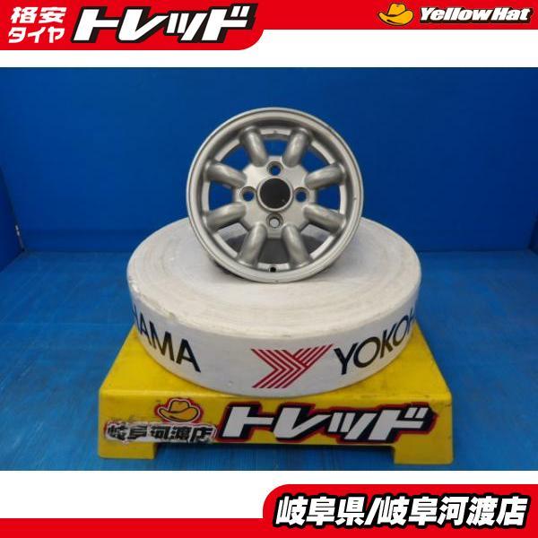 中古4本】ミニ ローバーミニ 純正? 4.5J-12 +35 101.65 4H シルバー