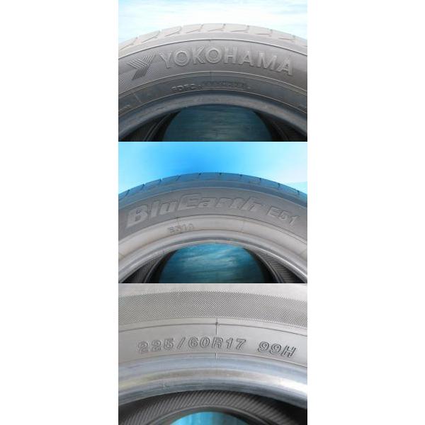 ヨコハマ 225/60R17 ブルーアース E51 A 2021年製 中古 2本 : e004 