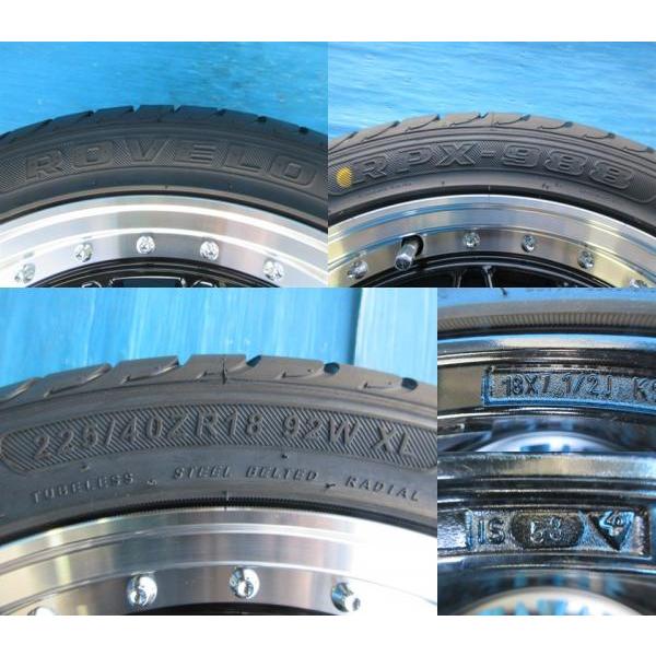 ノア ヴォクシー 18インチ 新品 タイヤ アルミ ホイール 4本 セット 225/40R18 高槻 : e004-00055497 : タイヤショップトレッド  - 通販 - Yahoo!ショッピング