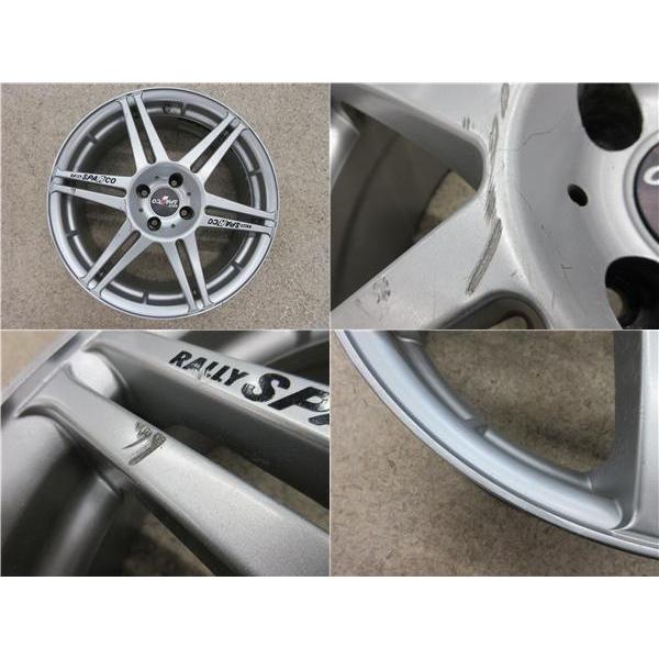 送料無料 絶版 希少 4本 クリムソン RALLY SPARCO TARMAC 17inch ホイール セット 7J +38 4H 100 カスタム チューニング 車 新潟｜tire-shop-tread｜09