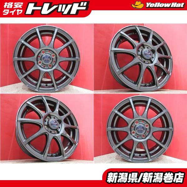 中古 4本 WEDS VELVA GHARGE 15インチ ホイール セット 5.5J +42