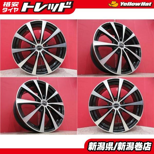 限定セット 中古 4本 Laffite ラフィット 18インチ 7.5J +38 5H 114.3 