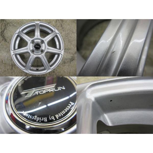 DUNLOP（ダンロップ） BS TOPRUN R7 15x4.5J+45 4H-100 中古4本＆DL 