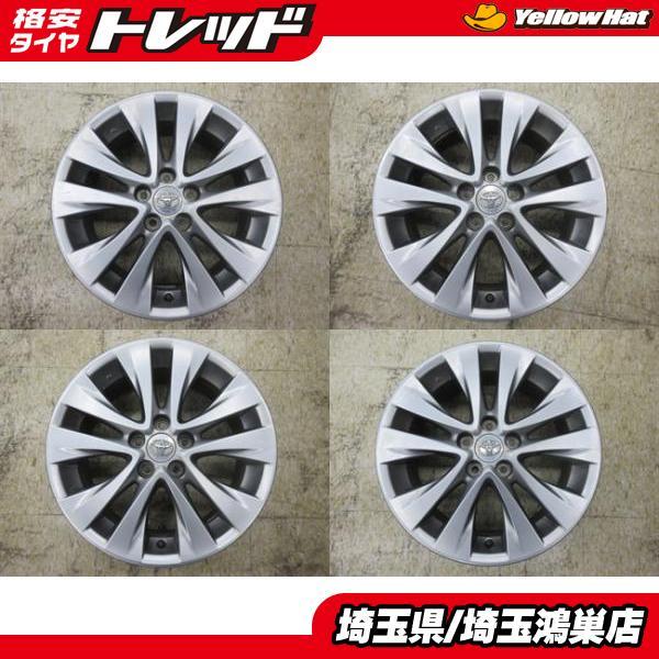トヨタ 20系アルファード純正 18x7.5J+45 5H-114.3 中古4本セット 30系