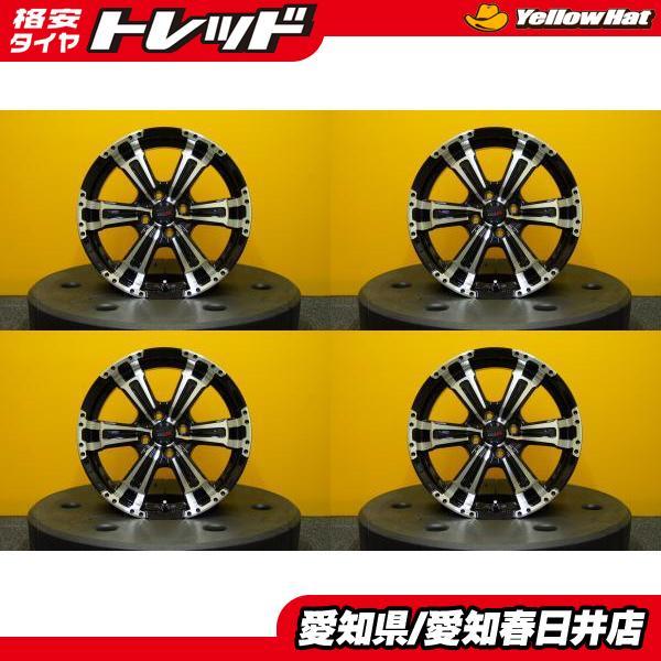 即決 送料無料 新品 VENES SUV 16インチ 4穴 100 ブラックポリッシュ