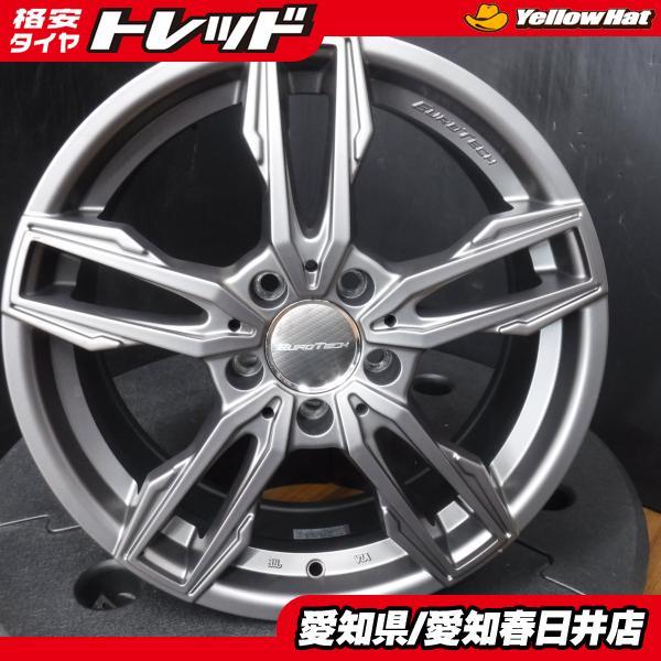 中古】 ホイール 4本セット EuroTech 17インチ 7.0J+48 5H112 ハブ66.6 