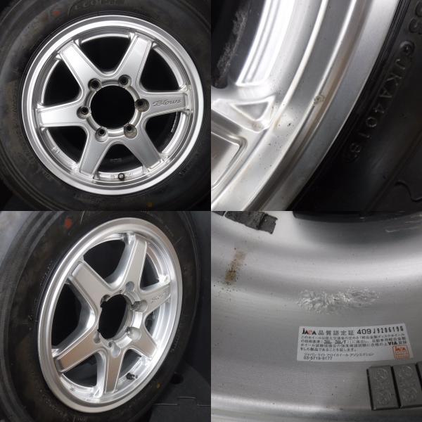 BRIDGESTONE ハイエース 送料無料 中古 タイヤ ホイール 4本 BRIDGESTONE ハイエース 送料無料 中古 タイヤ ホイール 4本