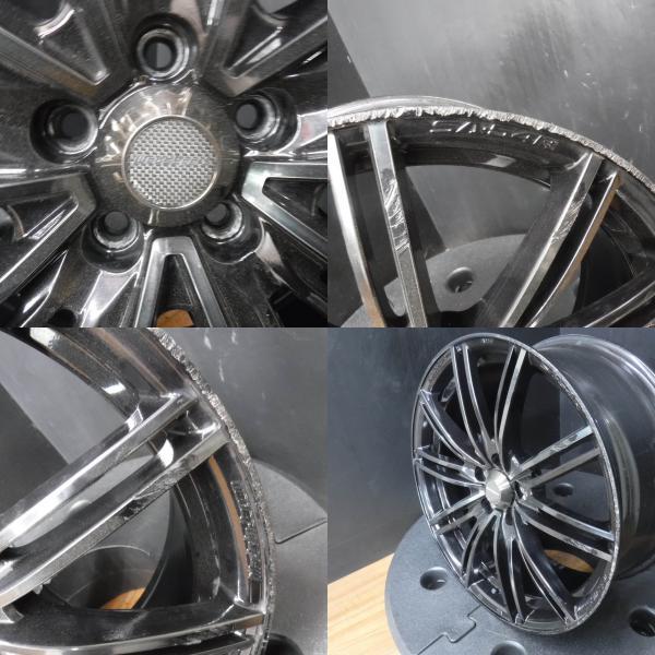 カローラスポーツ 送料無料 中古 WEDS SPORT SA-54R ブラック 18インチ