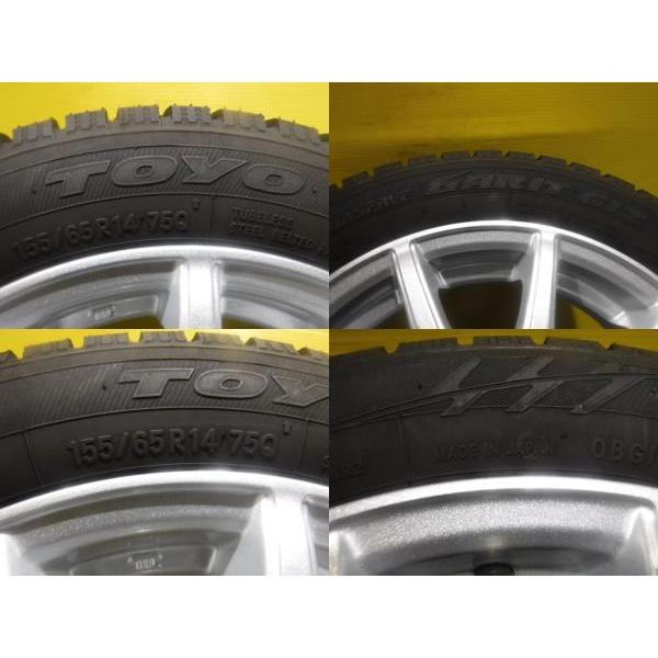 TOYO TIRES N-BOX タント ムーヴ 4本セット 送料無料 中古 国産