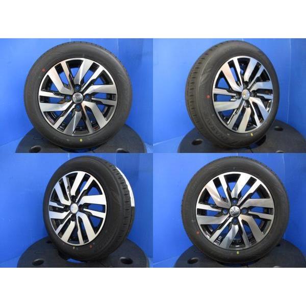 DUNLOP 4本 ダイハツ トール純正 14インチ4穴 4-100 新車外し DUNLOP 4本 ダイハツ トール純正 14インチ4穴 4-100 新車外し