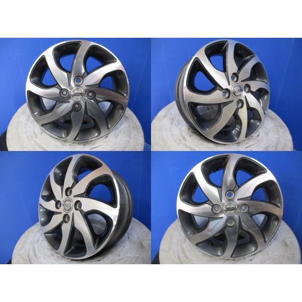 4本 DBA-ML21S 日産 ルークス純正 14インチ4H 4穴 PCD 100 2022 4本 DBA-ML21S 日産 ルークス純正 14インチ4H 4穴 PCD 100 2022