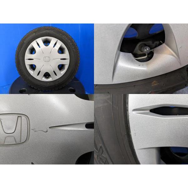 DUNLOP 4本 ホンダ GD系 フィット純正 14インチ4H 4穴 PCD 100