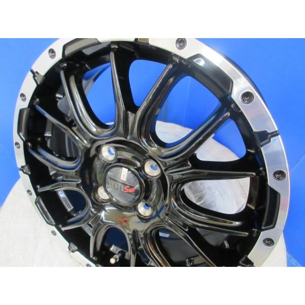 TOYO TIRES 4本 新品 メッシュ アルミホイール 黒 15インチ 4穴 TOYO TIRES 4本 新品 メッシュ アルミホイール 黒 15インチ 4穴