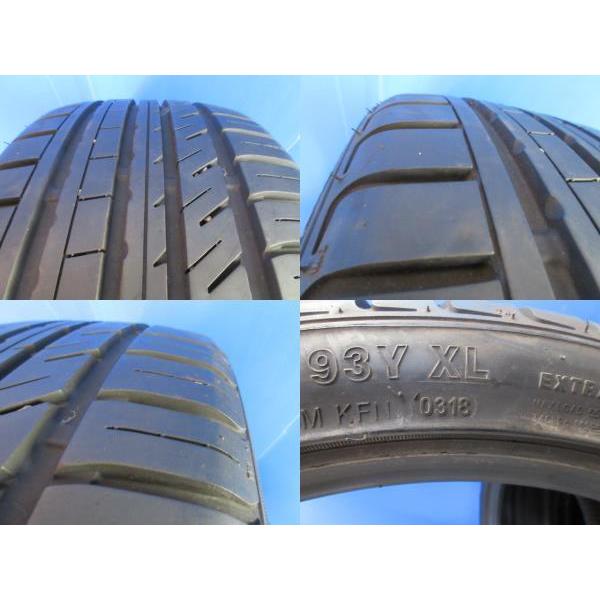 4本 225/40R19 93Y XL 19インチ SAFFIRO SF5000 中古 夏用 夏タイヤ サマータイヤ 2018年製 タイヤのみ 4本セット｜tire-shop-tread｜07