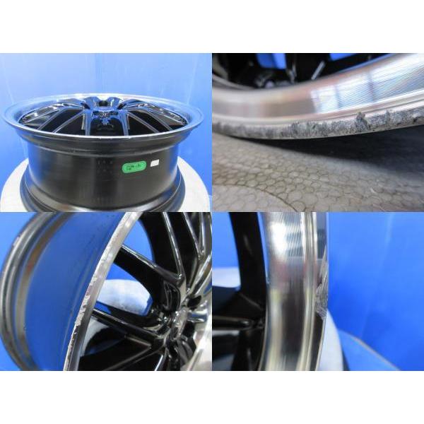 RB系 RC系 オデッセイ アブソルート 4本 黒 メッシュ 18インチ5H 5穴 PCD 114.3 新品 225/45R18 夏用 夏タイヤアルミホイールセット｜tire-shop-tread｜07