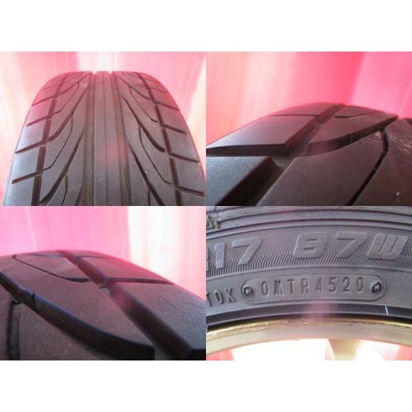 送料無料 限定1台! ADVAN Racing 17 7.5 +48 5H100 + ダンロップ DIREZZA DZ101 215/45R17 20年製造 中古 4本セット 86 プリウス 等｜tire-shop-tread｜09