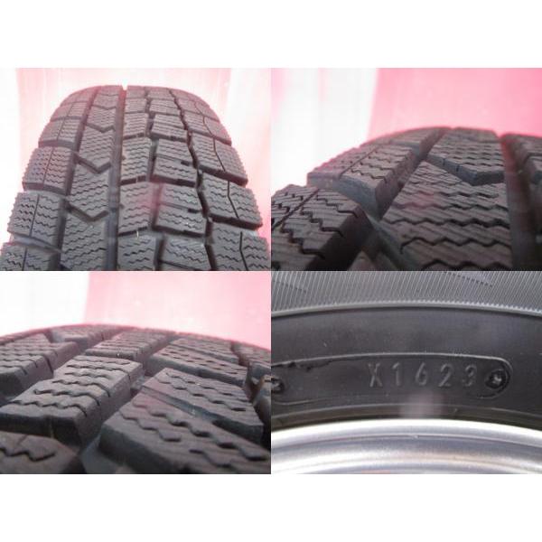 送料無料 限定1台! AZ SPORT 14 5.0 +39 4H100 中古 + ダンロップ WM02 175/65R14 23年製造 中古 4本セット bB パッソ ブーン 等に｜tire-shop-tread｜09