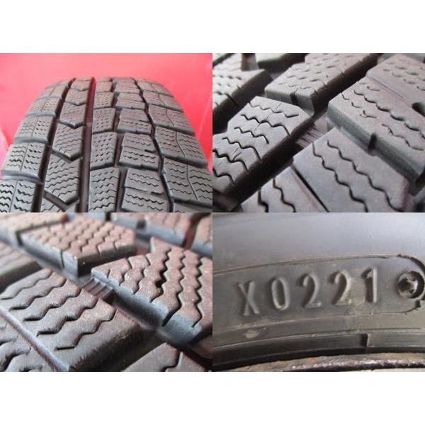 DUNLOP 限定1台 フィット 中古ホイール中古タイヤ4本セット