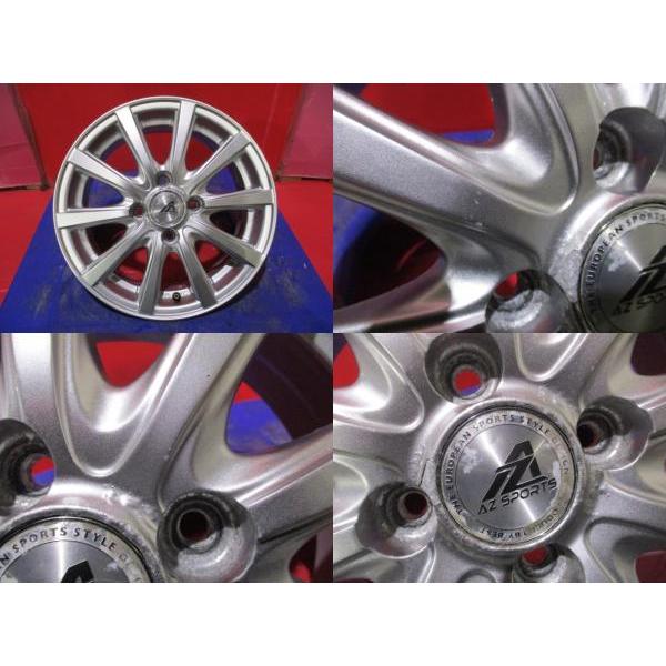 限定1台 アクア ノート ヤリス 中古ホイール4本セット AZ-SPORT 14 5.5 