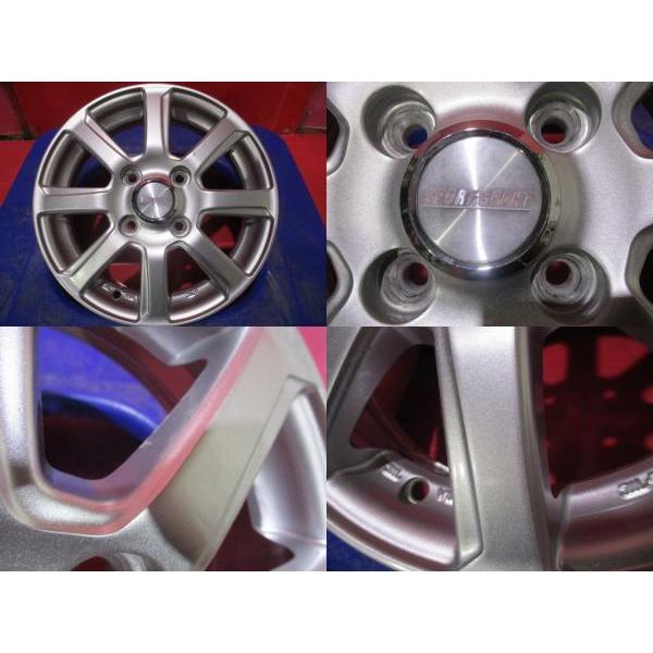 4本SET 中古 SPORT GRAHT 新品 ロードストーン HP02 25年 145/80R13 
