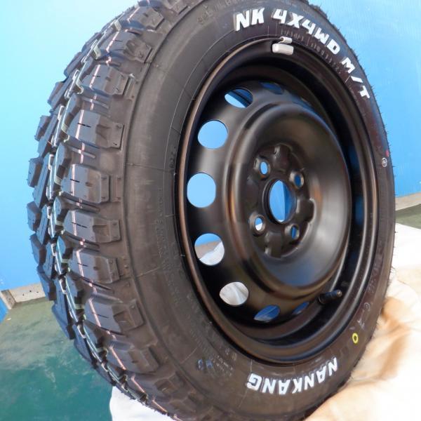 ナンカン 165/65/R14 鉄チンホイール付き