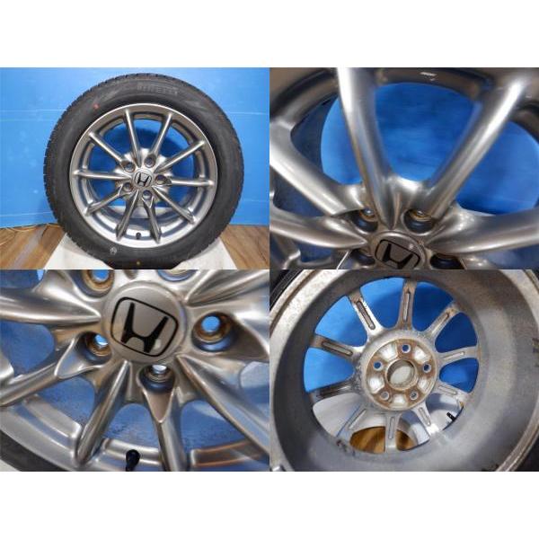 ヴェゼル オデッセイ 中古ホイール+新品スタッドレス4本 ホンダ純正 17x7J+55 5H114.3 + ピレリ ICE ZERO ASIMMETRICO 215/55R17｜tire-shop-tread｜05