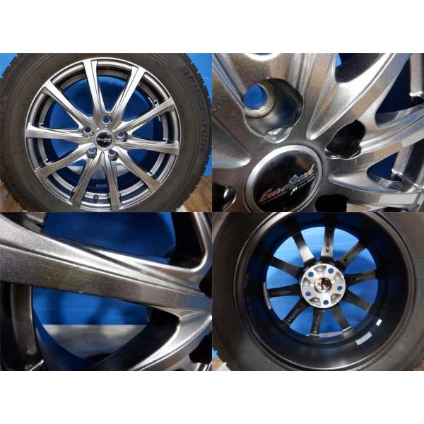 中古スタッドレス4本セット ユーロスピード 17x7J+37 5H114.3 + ブリヂストン BLIZZAK VRX 225/60R17 アルファード ヴェルファイア｜tire-shop-tread｜03