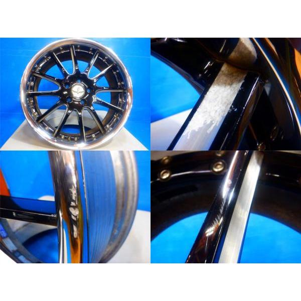 中古4本set 19インチ ホイール RAYS BLACHFLEET V120 19x8.0J+53 5穴