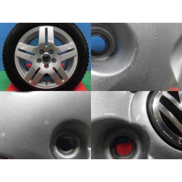 BRIDGESTONE 中古 VW ゴルフ4 純正 アルミホイール 流用 ポロ 15インチ 