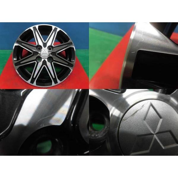 中古 ミツビシ ekワゴン 純正 アルミホイール 15インチ 4.5J +46 4H100