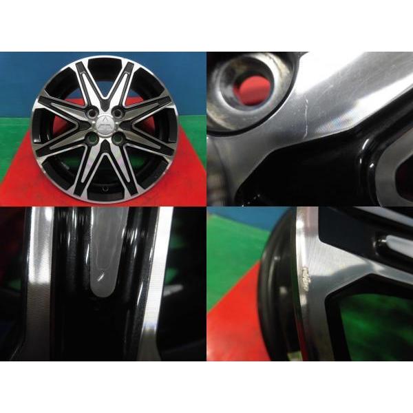 中古 ミツビシ ekワゴン 純正 アルミホイール 15インチ 4.5J +46 4H100
