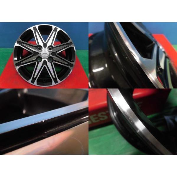 中古 ミツビシ ekワゴン 純正 アルミホイール 15インチ 4.5J +46 4H100 