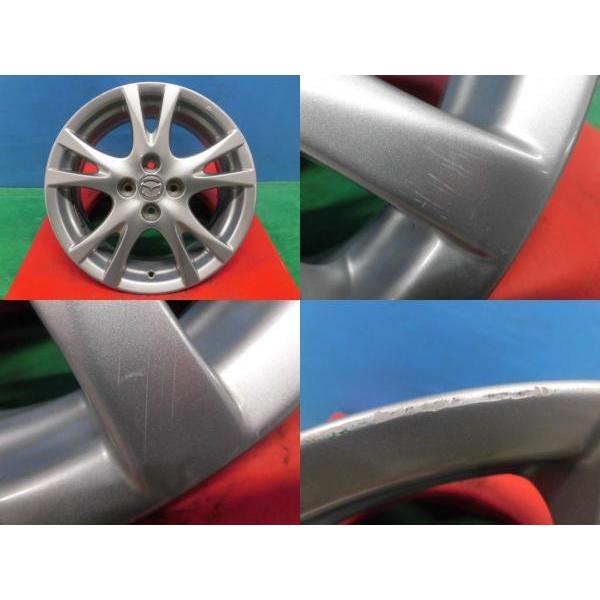 中古 マツダ デミオ 純正 アルミホイール 16インチ 6.5J +50 4H100 4本 