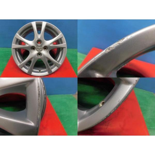 中古 マツダ デミオ 純正 アルミホイール 16インチ 6.5J +50 4H100 4本 
