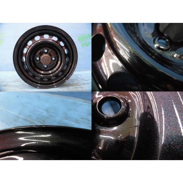 中古 トヨタ 純正 スチールホイール 14インチ 5.0J +39 4H100 4本 